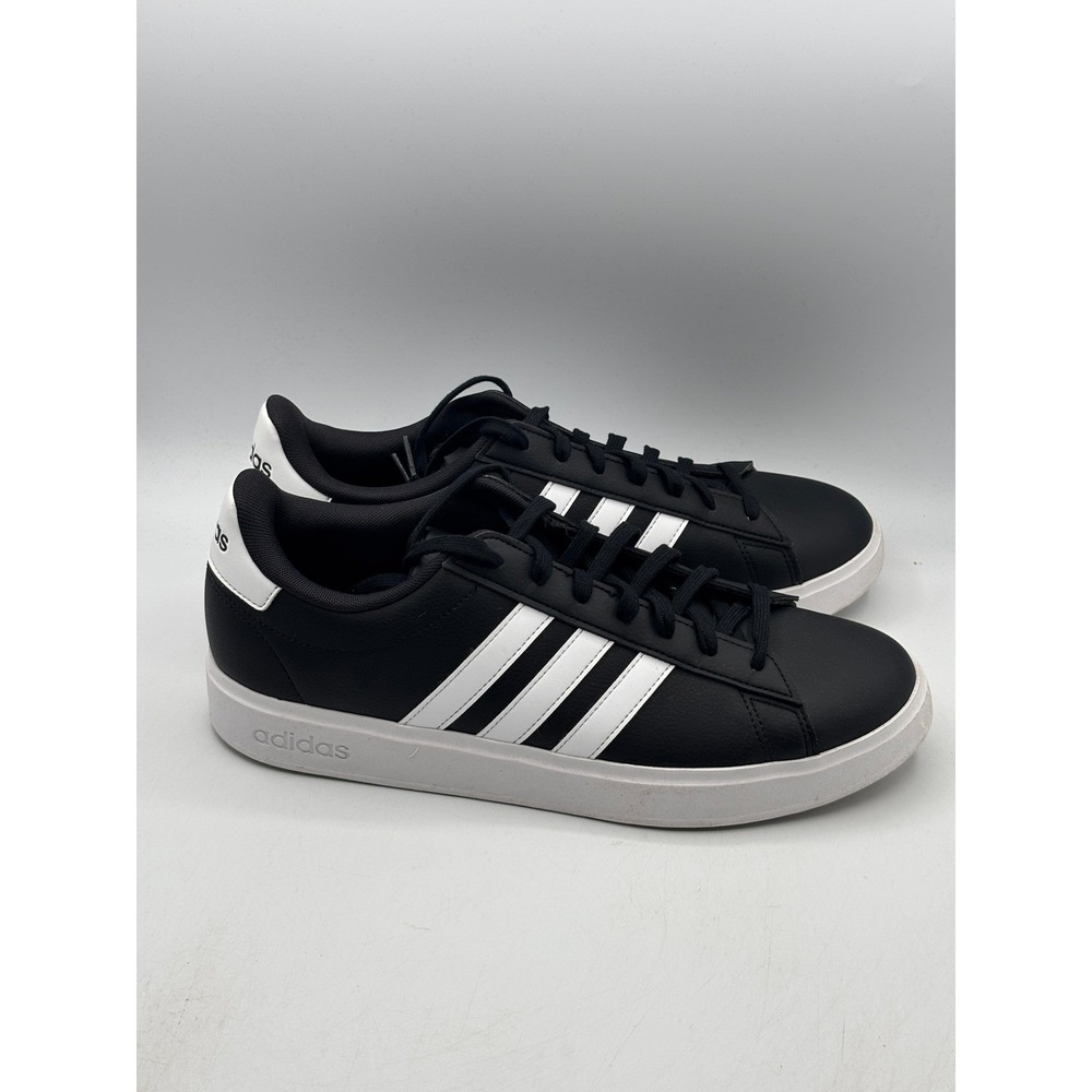 Adidas Grand Court Base 2.0 Mens Size 11 Black White Tennis Sneakers GW9196